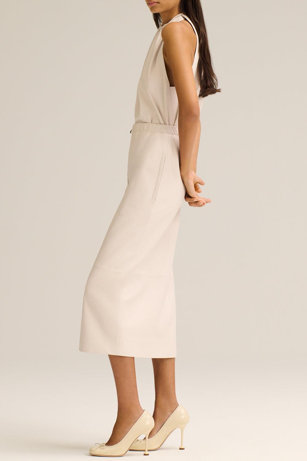 Leather Midi Skirt | SCANLAN THEODORE Marissa Collections Leather Midi Skirt | SCANLAN THEODORE Marissa Collections