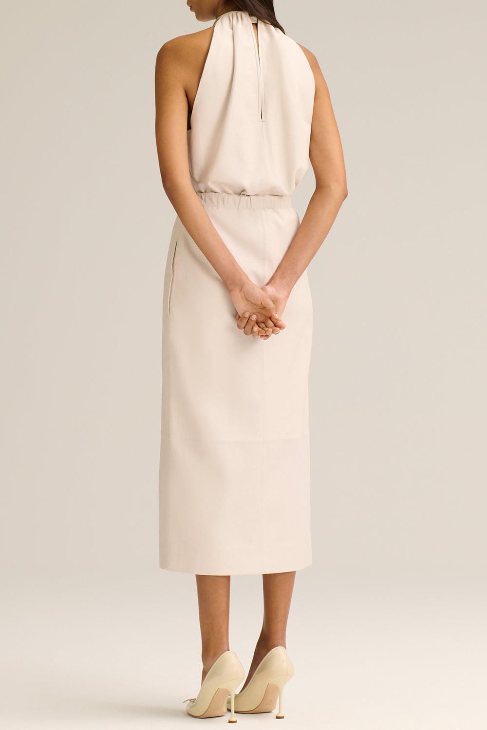 scanlan theodore leather dress Scanlan Theodore Leather Mini Dress w/ Tags - Neutrals Dresses, Clothing - SCTHE24772