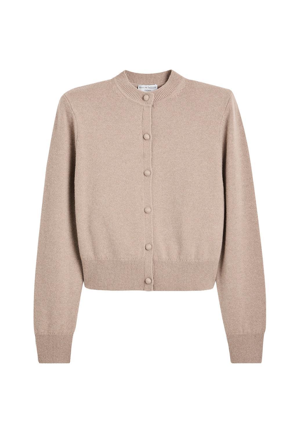 Shoulder Pad Cardigan-HONEY-XS-CLOTHINGTOPCARDIGAN-SCANLAN THEODORE