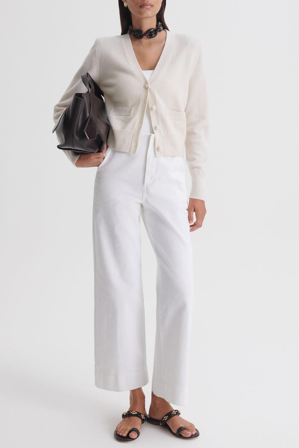 V Neck Cardigan-WHITE-XS-CLOTHINGTOPCARDIGAN-SCANLAN THEODORE