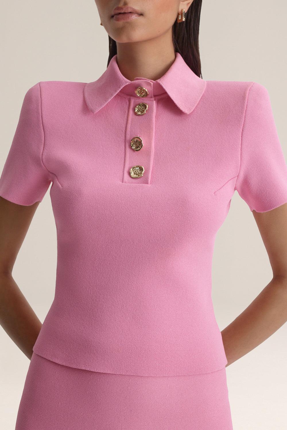 Poppy Shirt-FLAMINGO-XS-CLOTHINGTOPKNITS-SCANLAN THEODORE