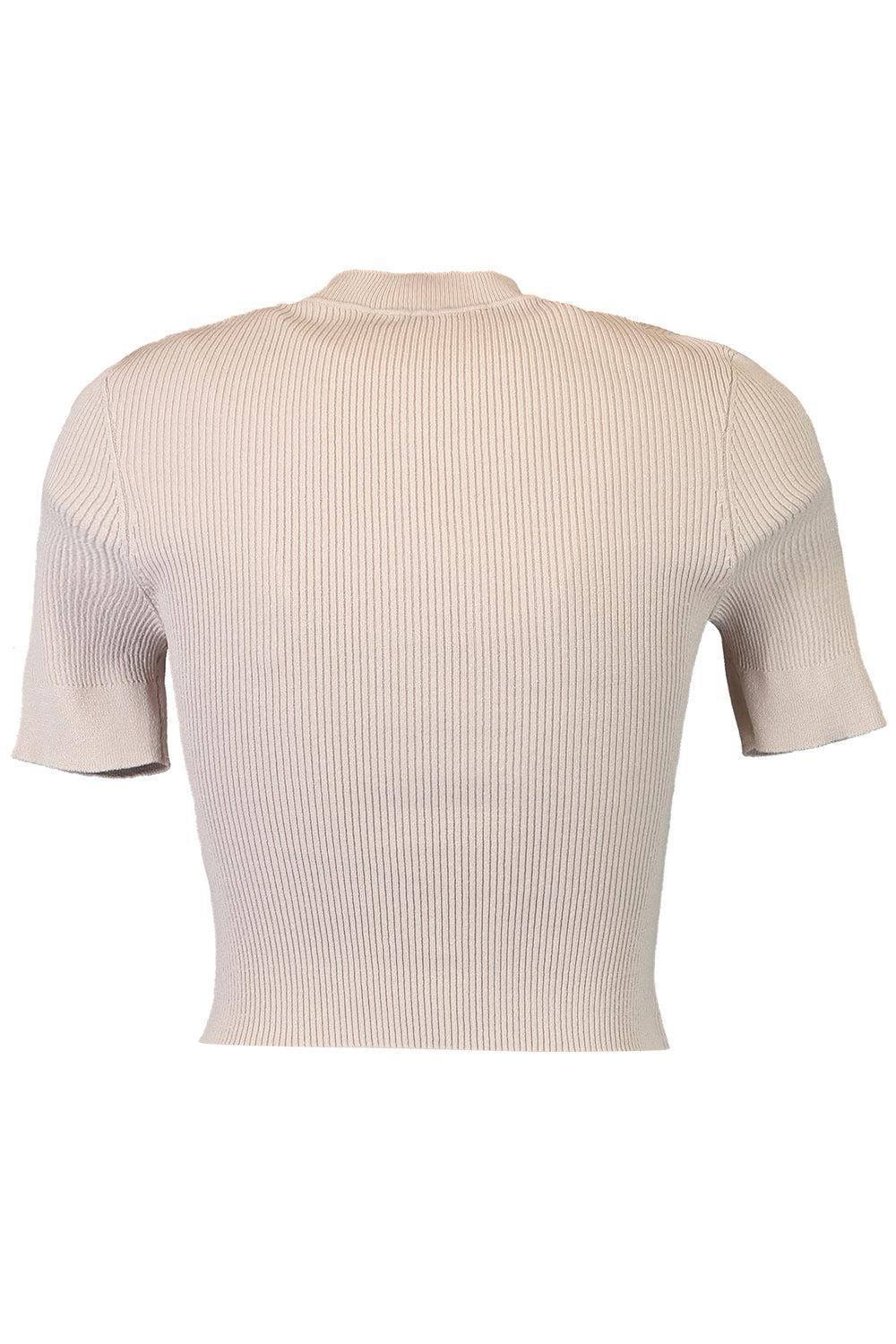 Crepe Knit Top-OYSTER-XS-CLOTHINGTOPKNITS-SCANLAN THEODORE