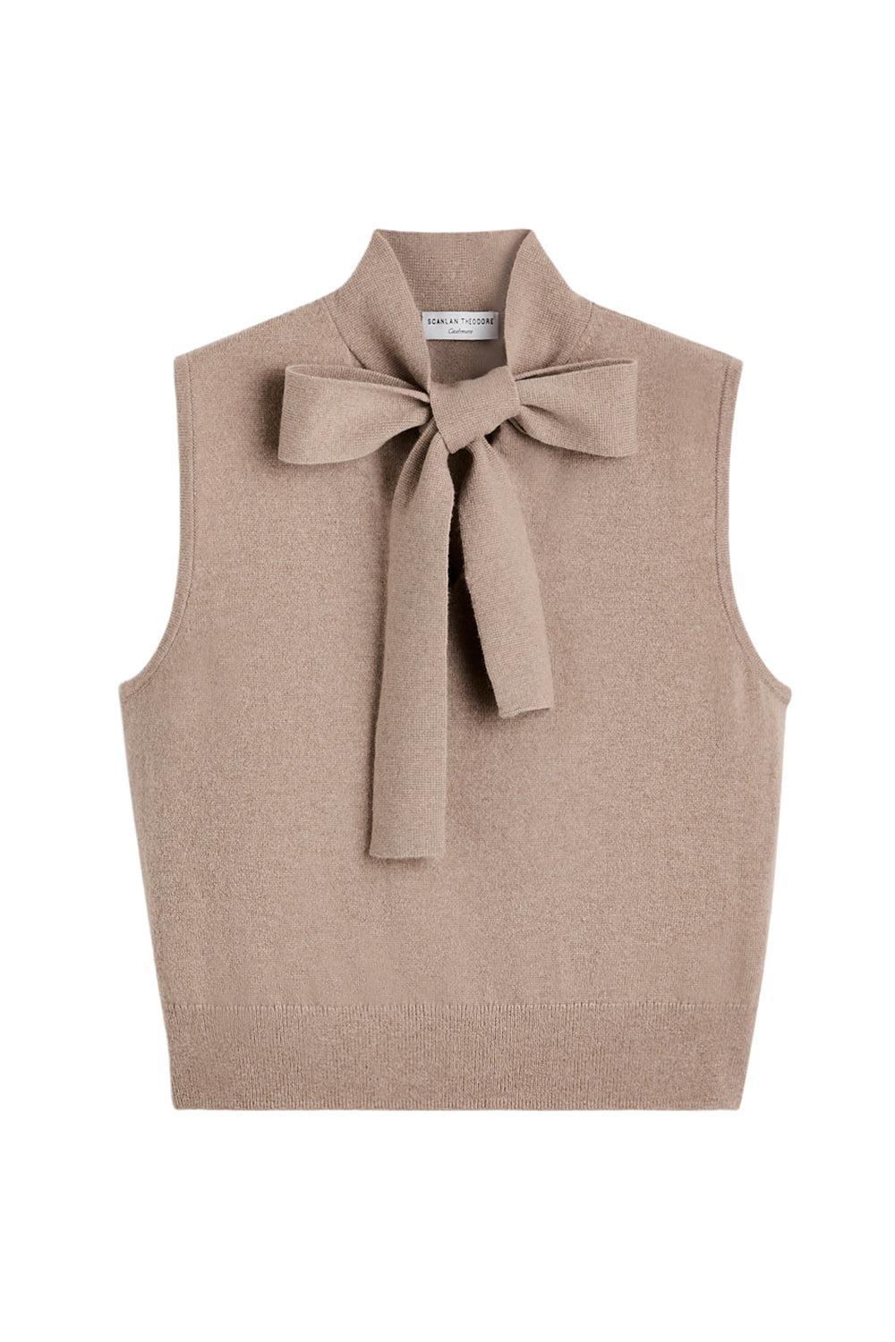 Tie Sleeveless Tank-HONEY-XS-CLOTHINGTOPTANK-SCANLAN THEODORE