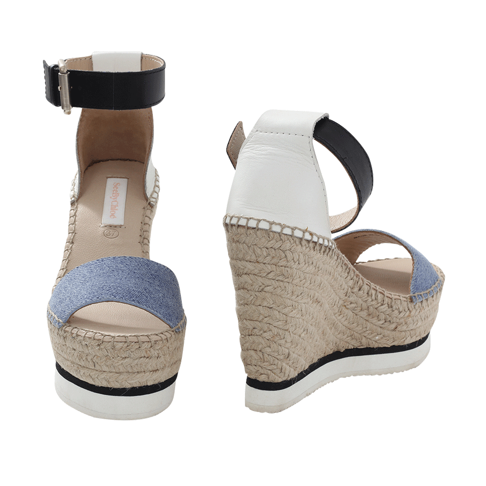 SEE by CHLOE-Glyn Denim Espadrille Wedge-