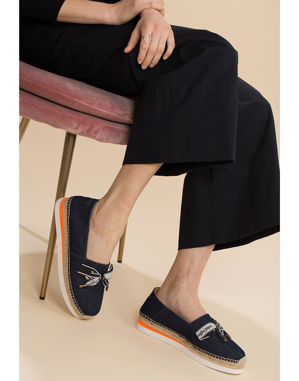 SEE by CHLOE-Denim Espadrille-