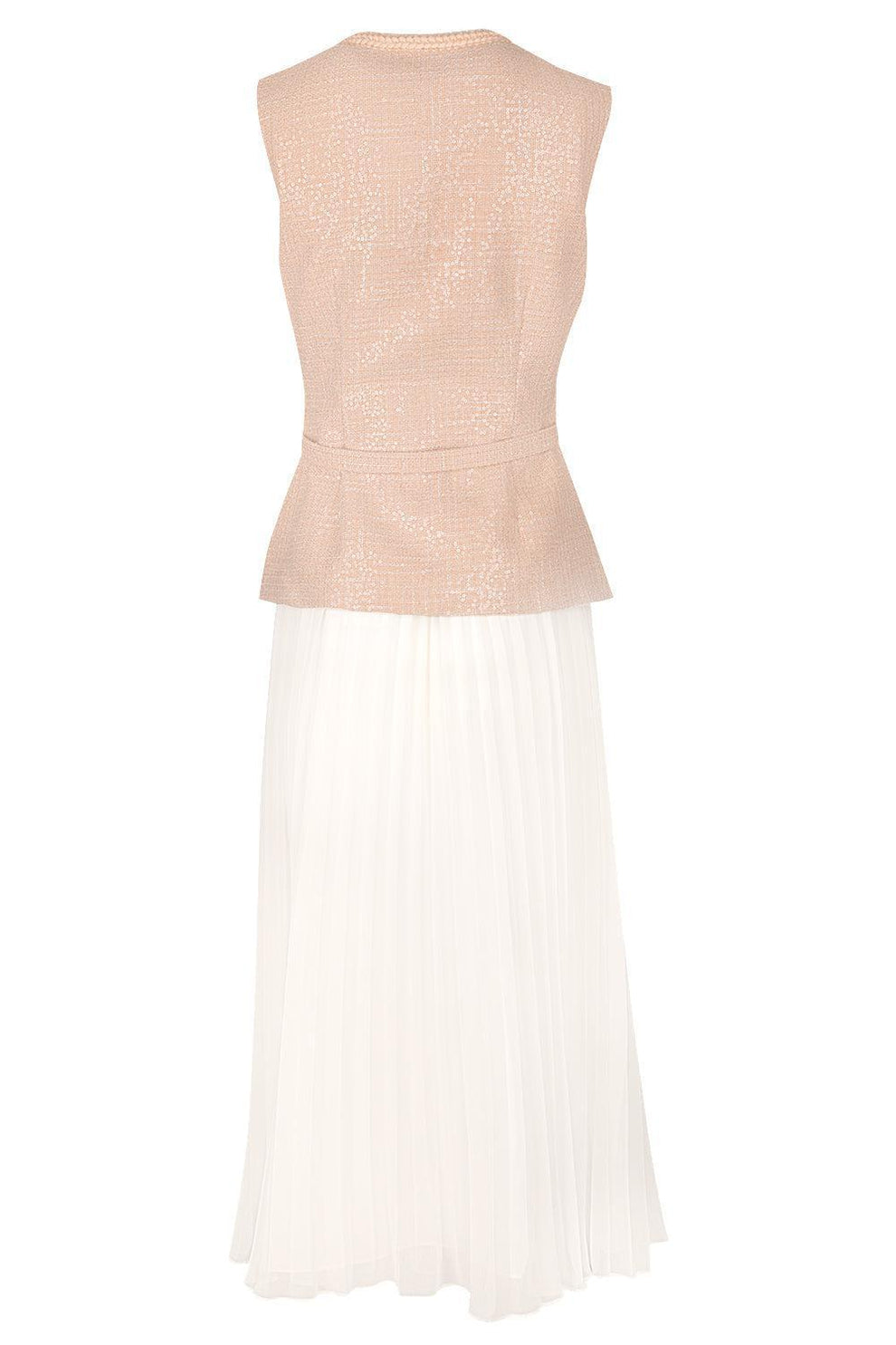 Sequin Boucle Midi Dress