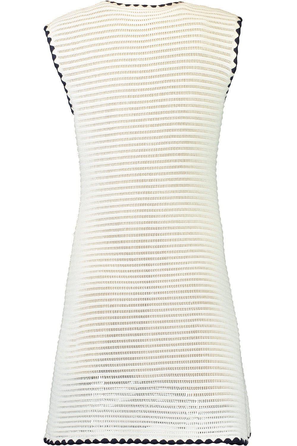 self-portrait-Contrast Mini Dress-