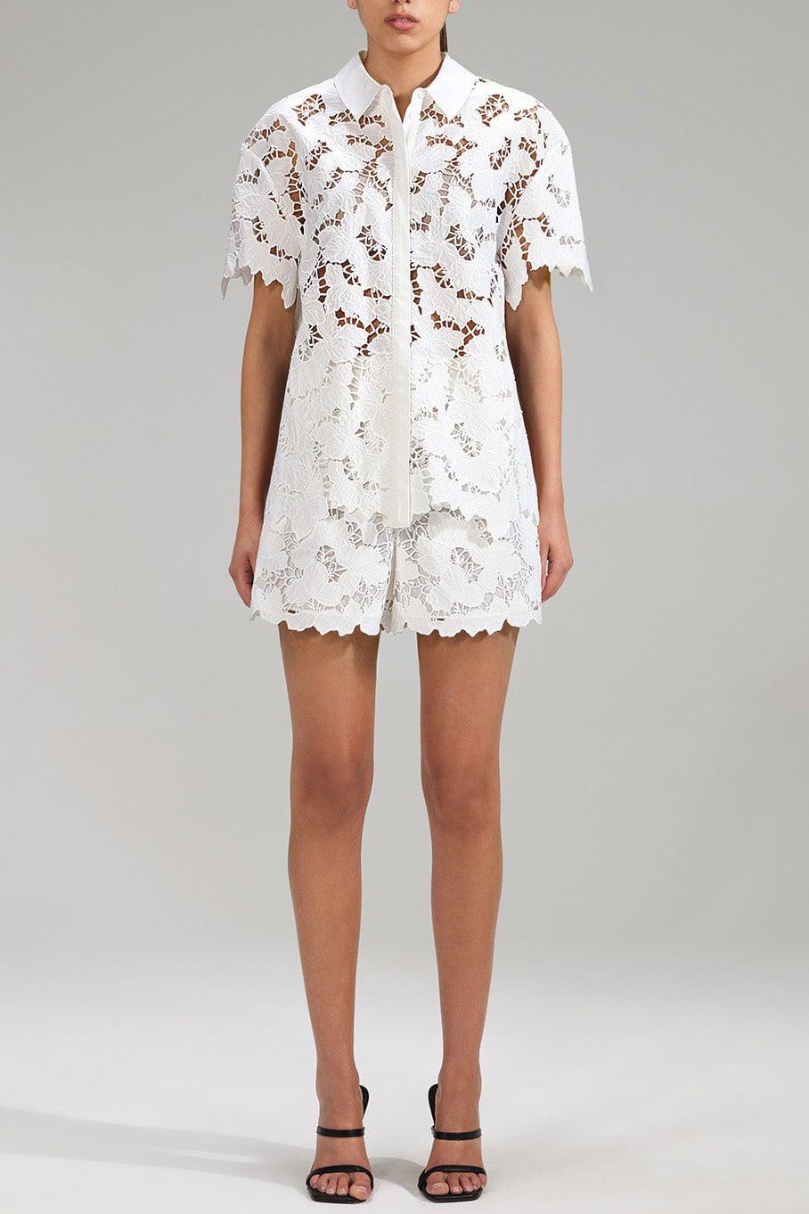 self-portrait-Long Lace Top-