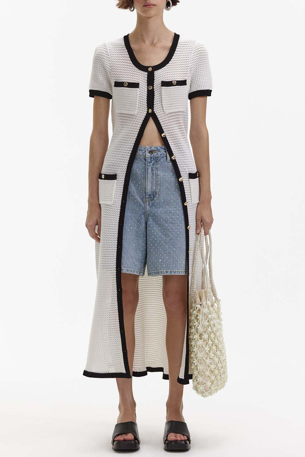 self portrait crochet midi dress Crochet Midi Dress