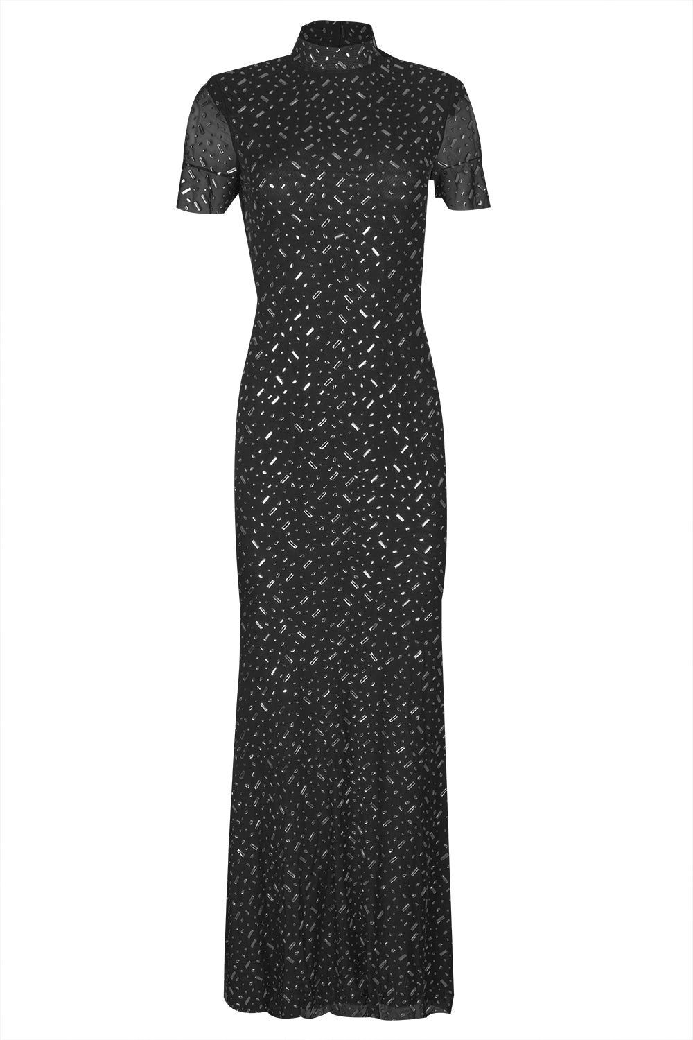 Rhinestone Maxi Dress-BLACK-4-CLOTHINGDRESSGOWN-self-portrait