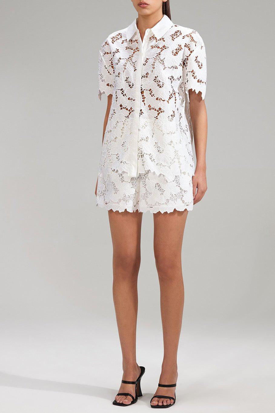 self-portrait-Lace Shorts-