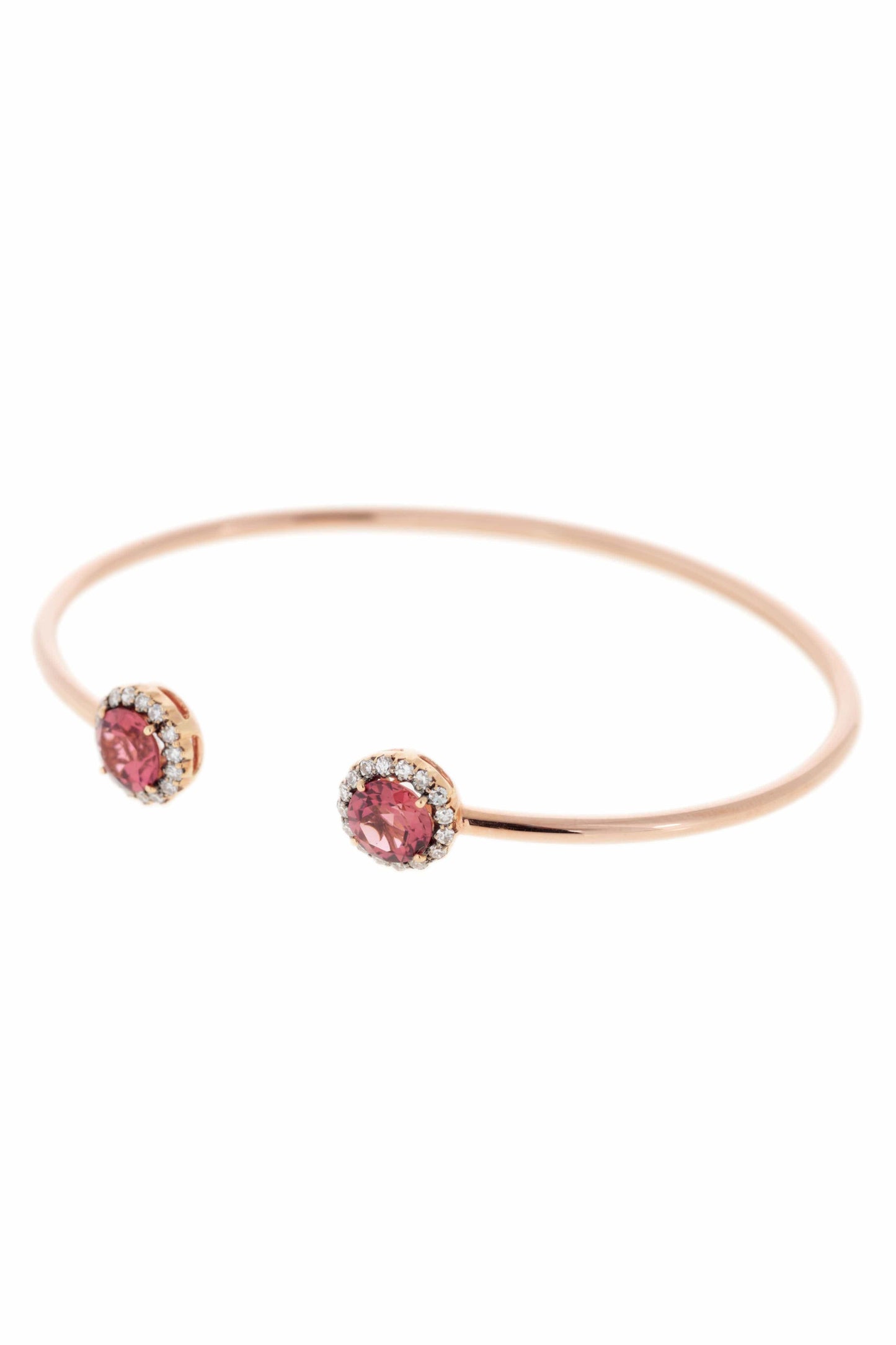 SELIM MOUZANNAR-Pink Tourmaline Beirut Cuff-ROSE GOLD
