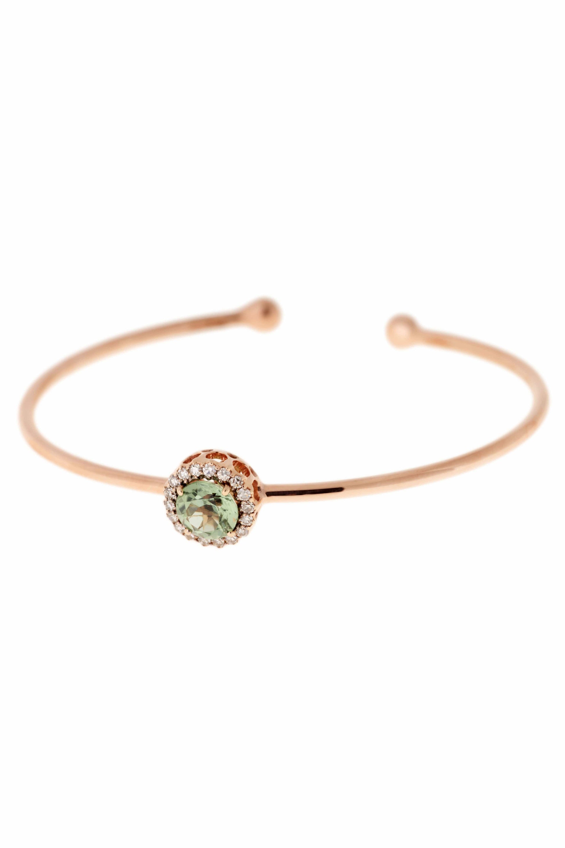 SELIM MOUZANNAR-Tourmaline and Diamond Bracelet-ROSE GOLD