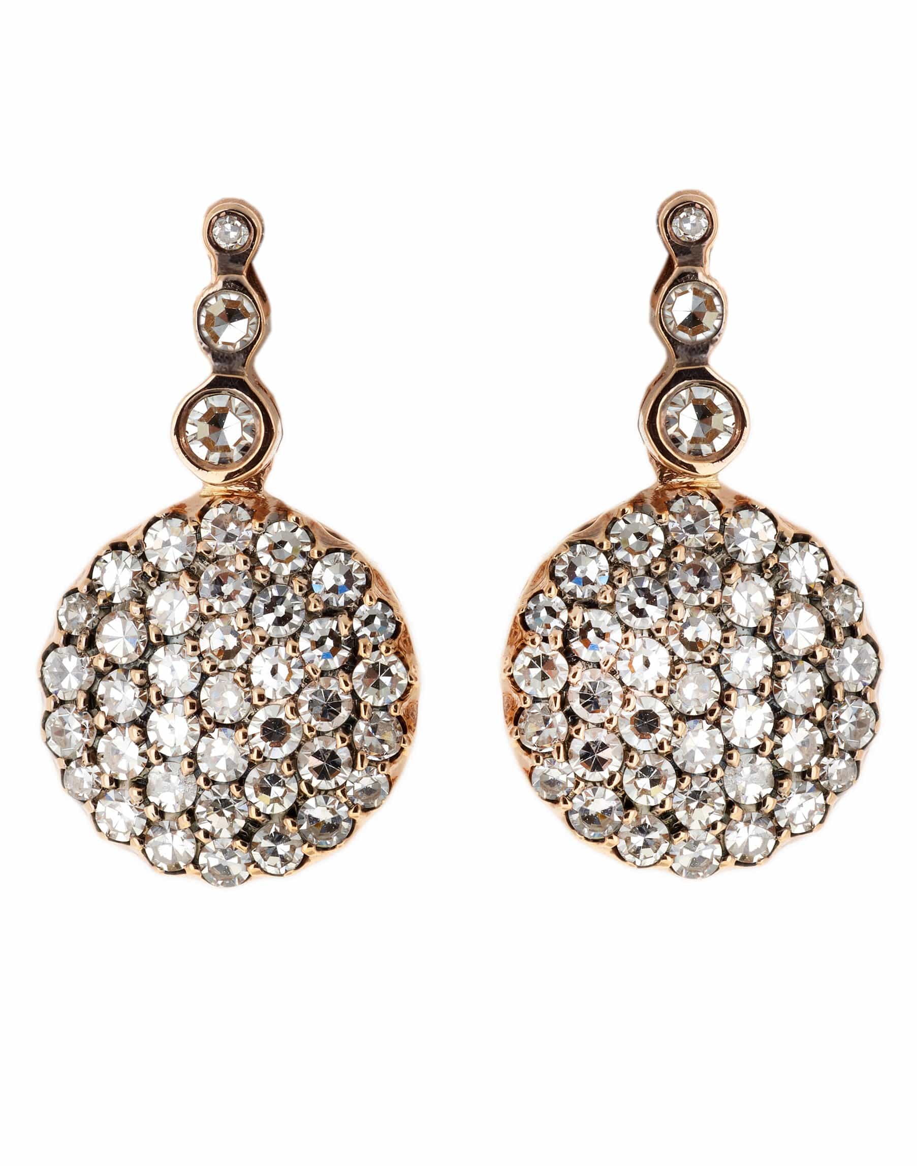 SELIM MOUZANNAR-Diamond Cluster Earrings-