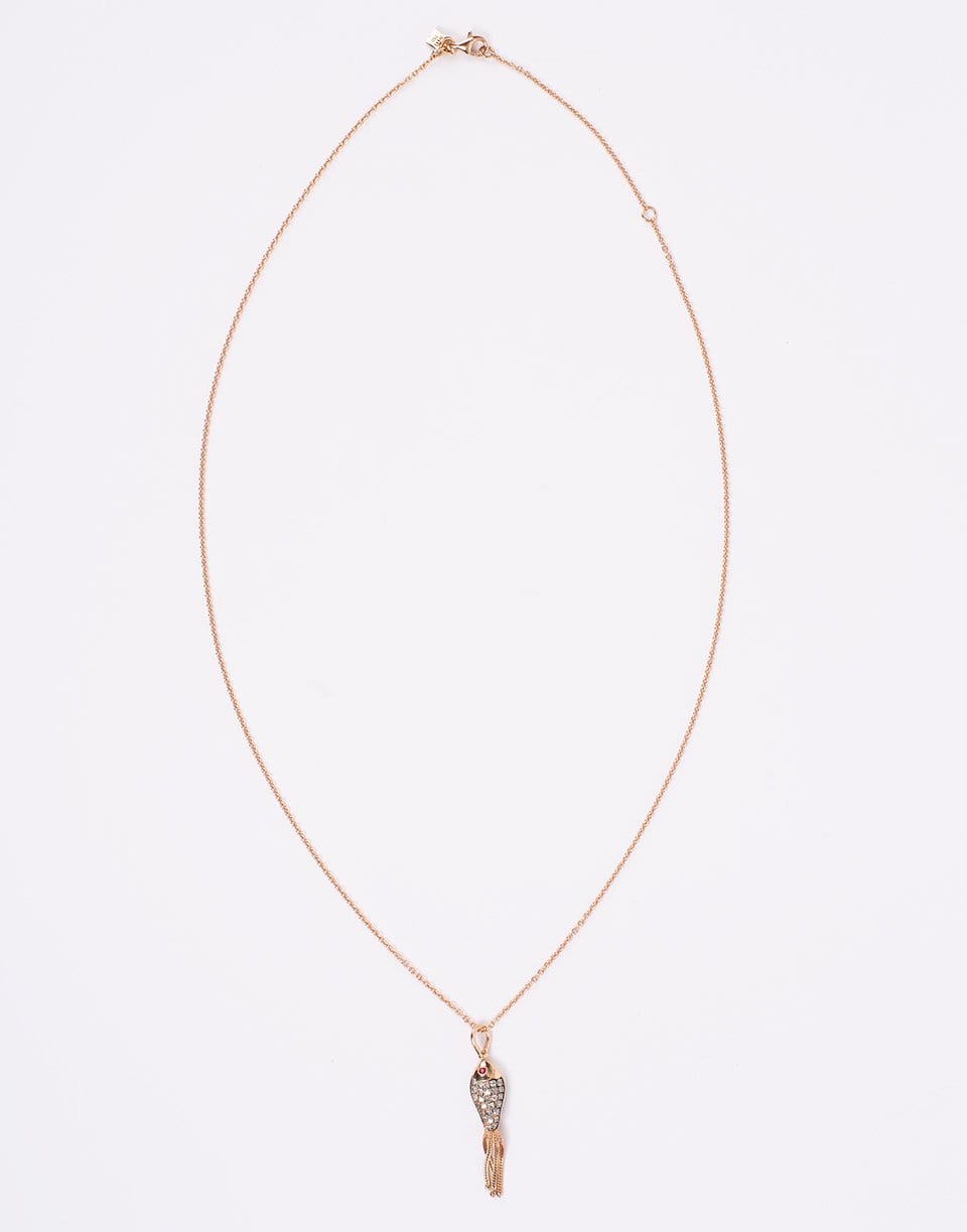 SELIM MOUZANNAR-Fish For Love Pendant-ROSE GOLD