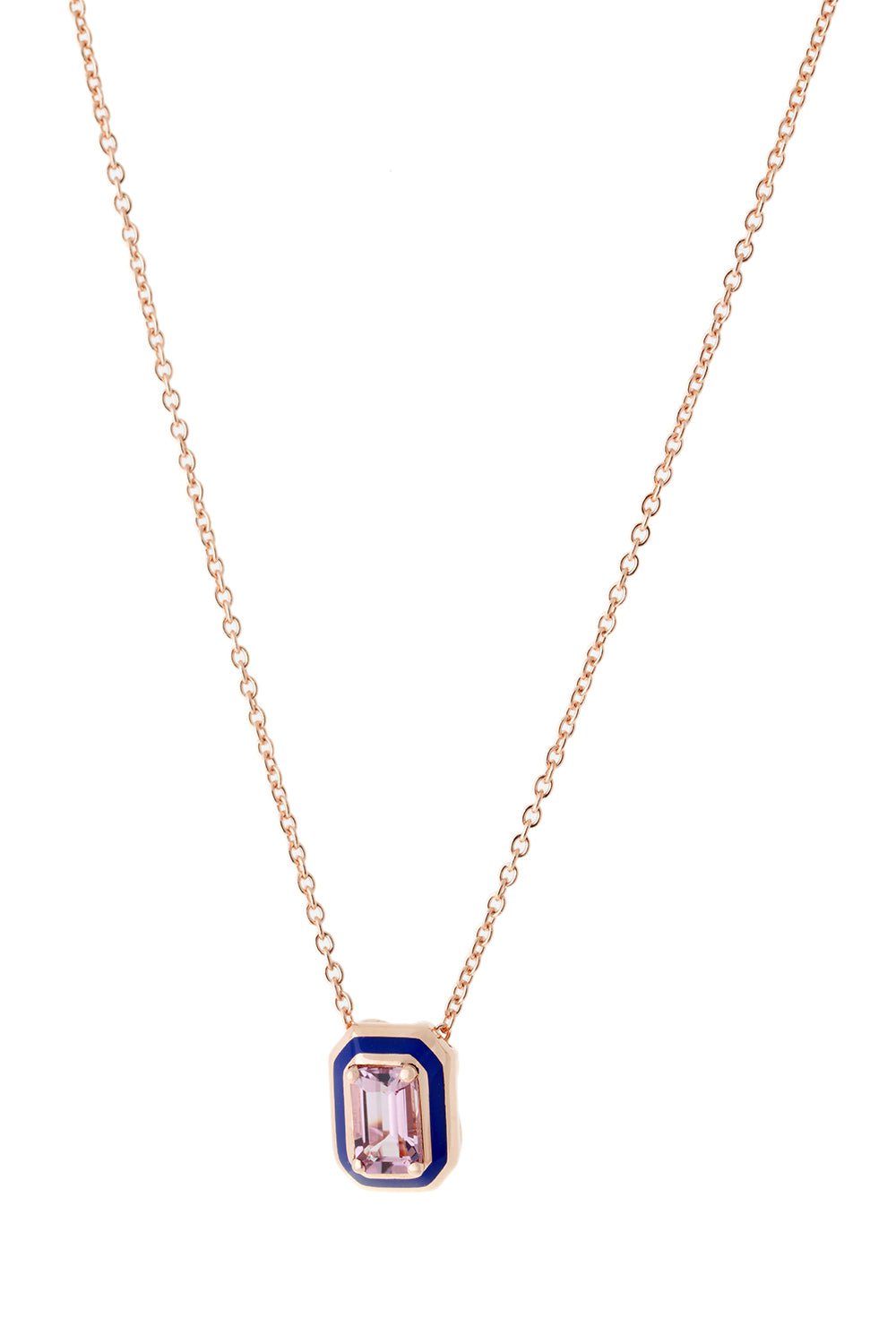 SELIM MOUZANNAR-Mina Pink Tourmaline Necklace-ROSE GOLD