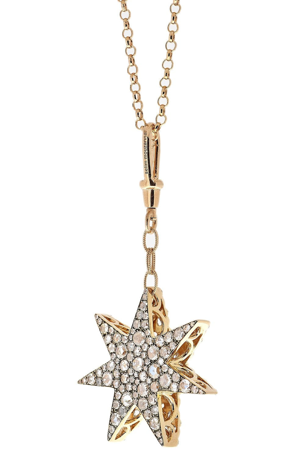 SELIM MOUZANNAR-Tanzanite Pendant Necklace-ROSE GOLD