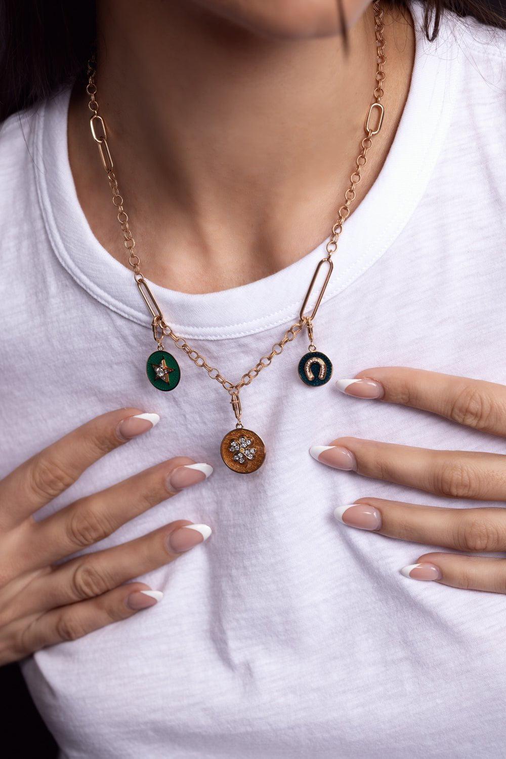 SELIM MOUZANNAR-Kastak Star Pendant-ROSE GOLD