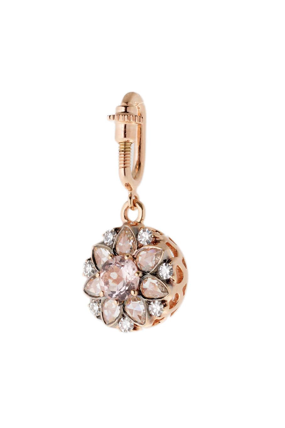 SELIM MOUZANNAR-Morganite Flower Charm-ROSE GOLD