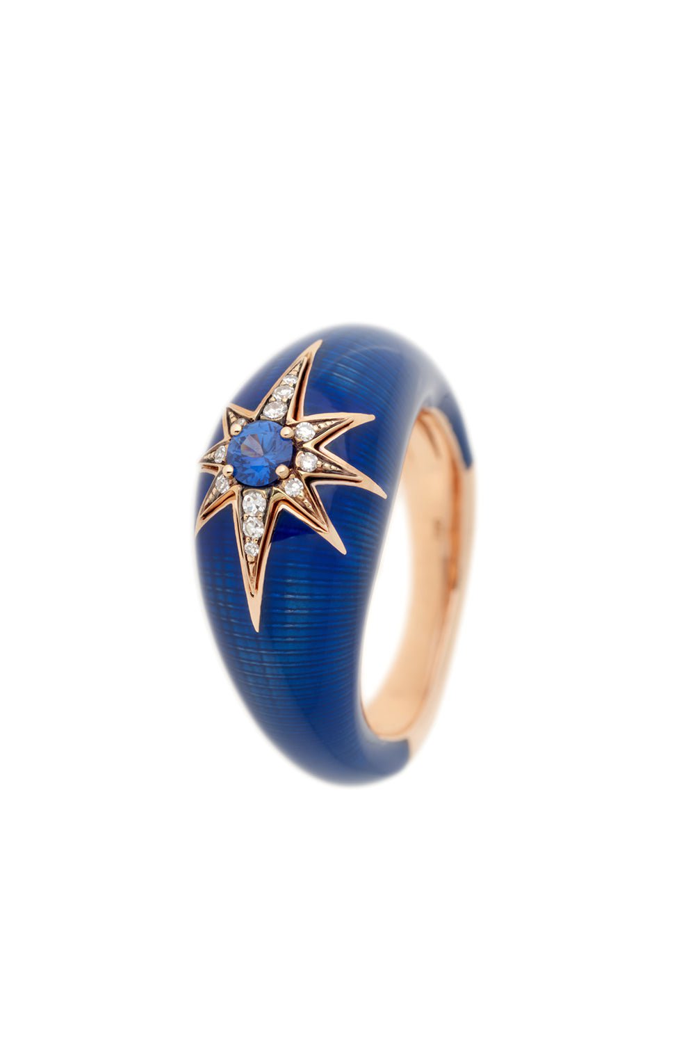 SELIM MOUZANNAR-Aida Sapphire Diamond Ring-ROSE GOLD