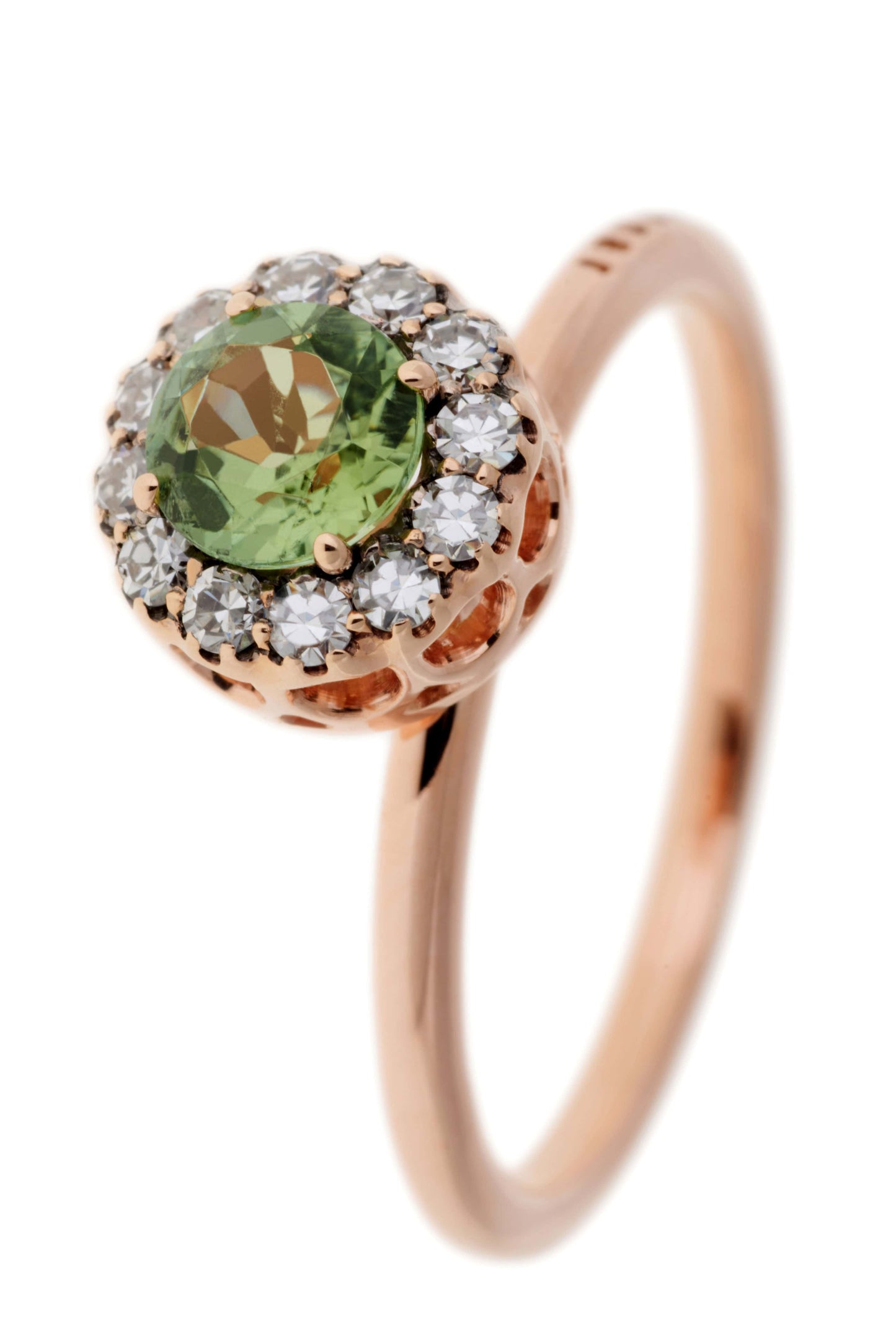 SELIM MOUZANNAR-Green Tourmaline Beirut Ring-ROSE GOLD