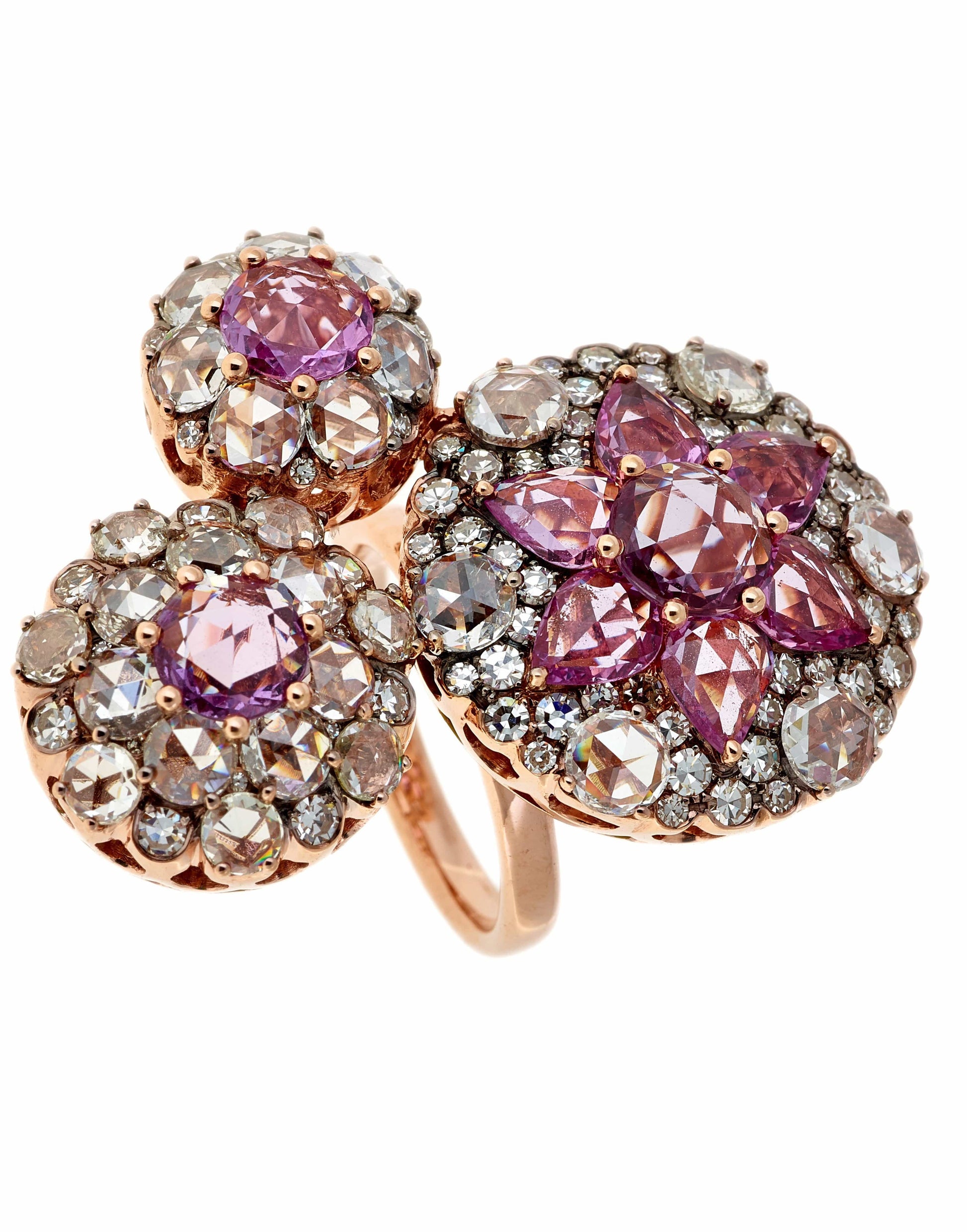 SELIM MOUZANNAR-Beruit Pink Sapphire Ring-ROSE GOLD