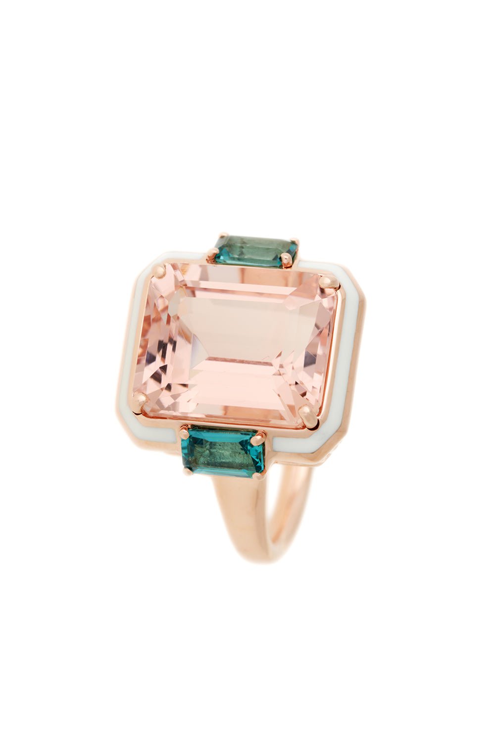 SELIM MOUZANNAR-Morganite Tourmaline Ring-ROSE GOLD