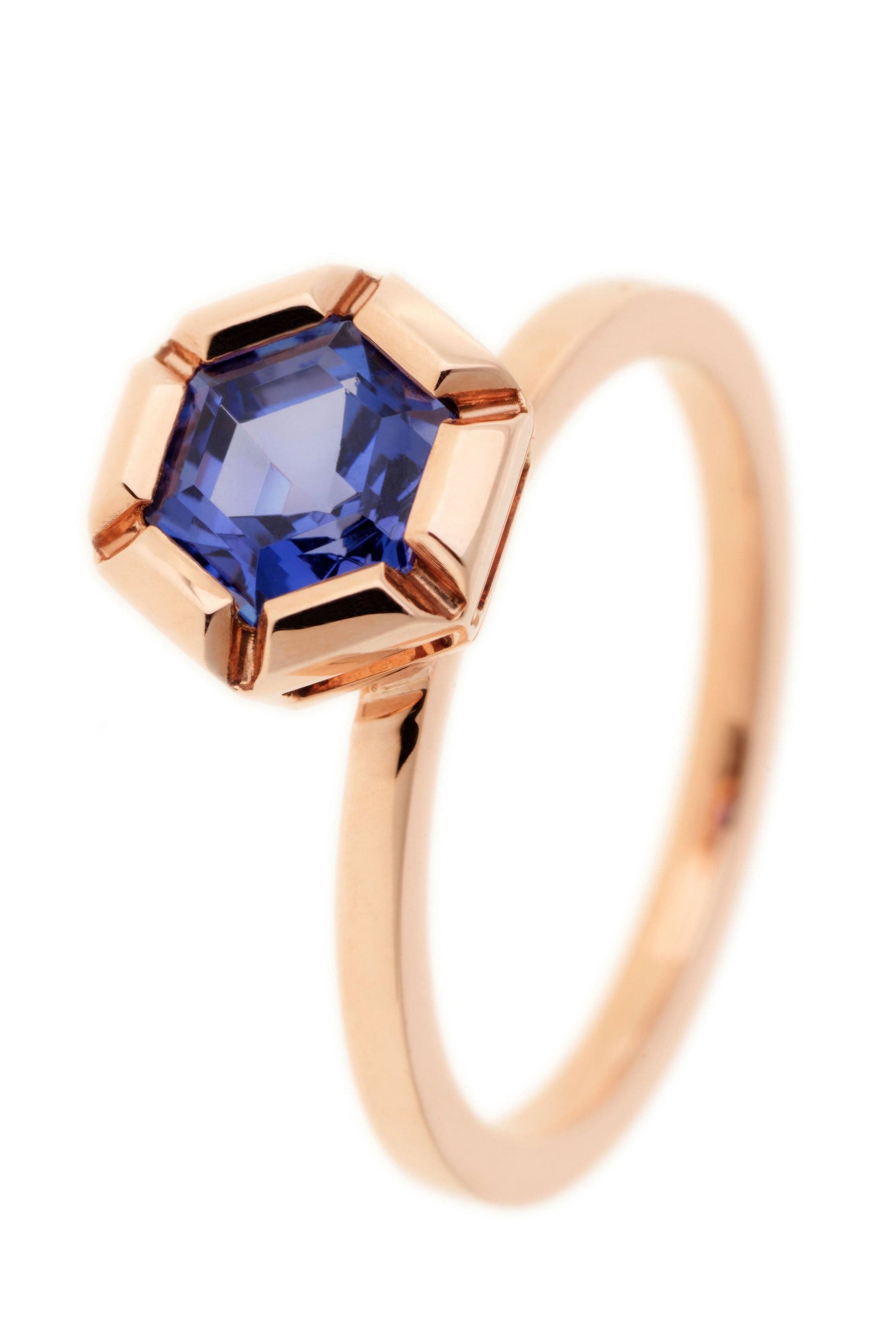 SELIM MOUZANNAR-Rose de France Tanzanite Ring-ROSE GOLD