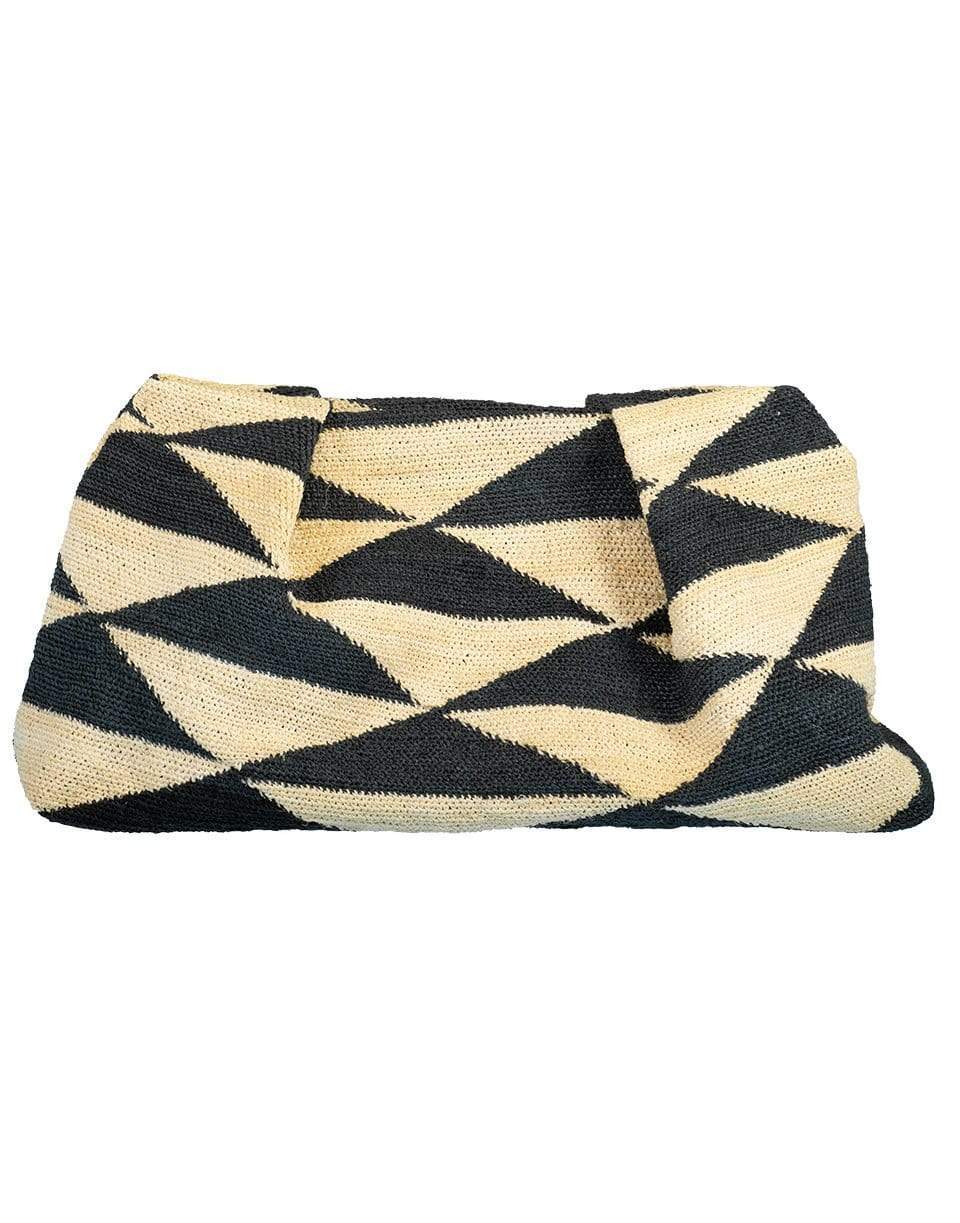 SENSI STUDIO-Sisal Pouch - Multi-NTRL/BLK