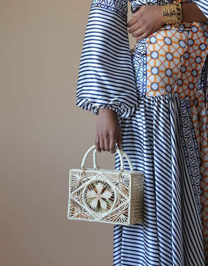 SENSI STUDIO-Squared Canasta Calada Bag-