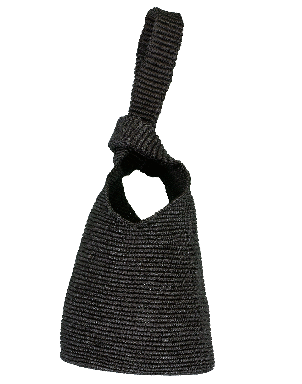 SENSI STUDIO-Tight Handle Soft Tote-BLACK