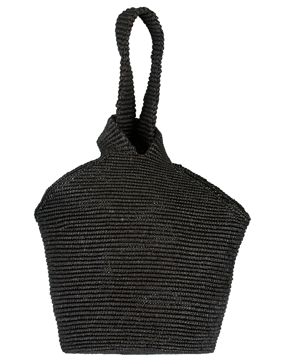 SENSI STUDIO-Tight Handle Soft Tote-BLACK