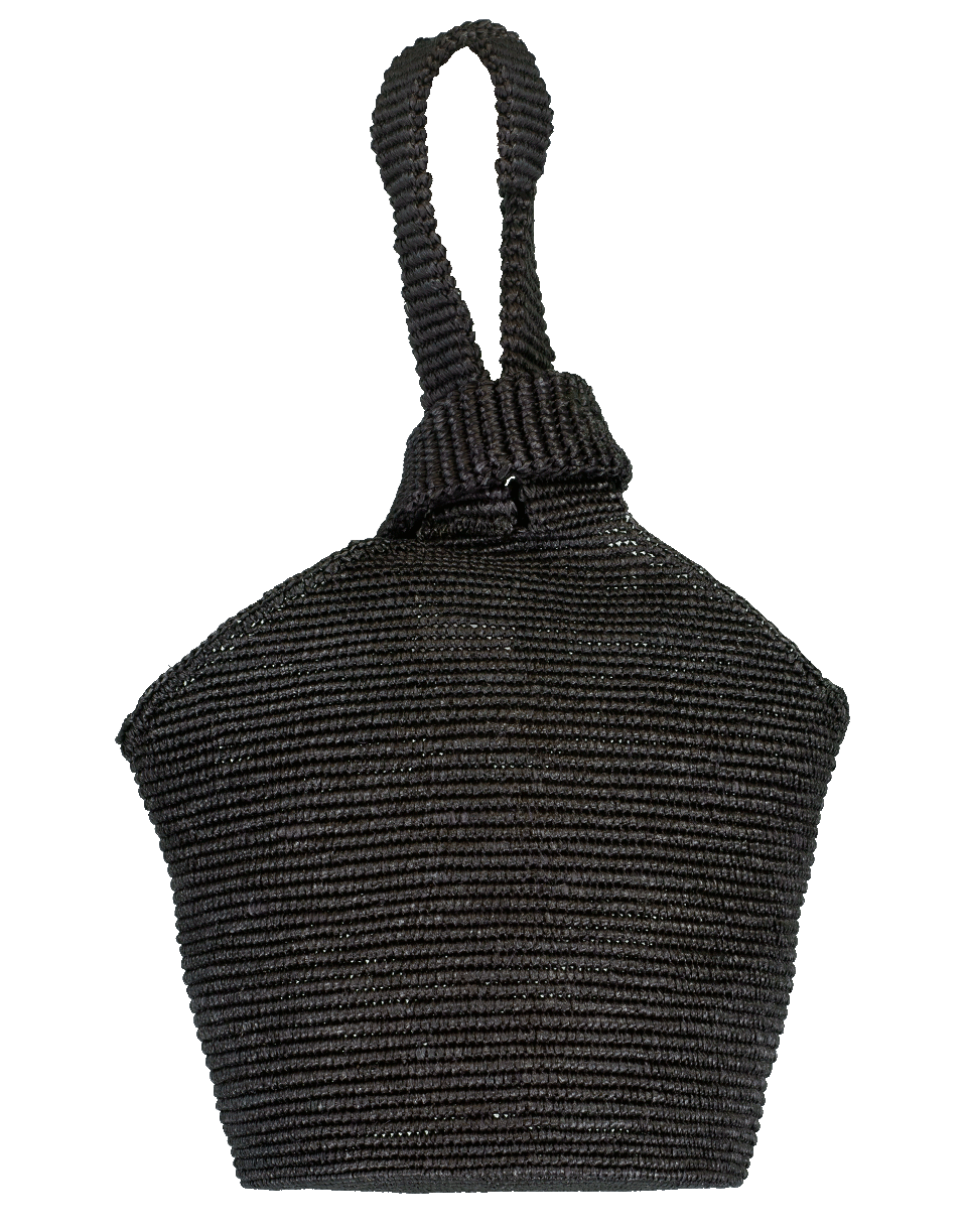 SENSI STUDIO-Tight Handle Soft Tote-BLACK