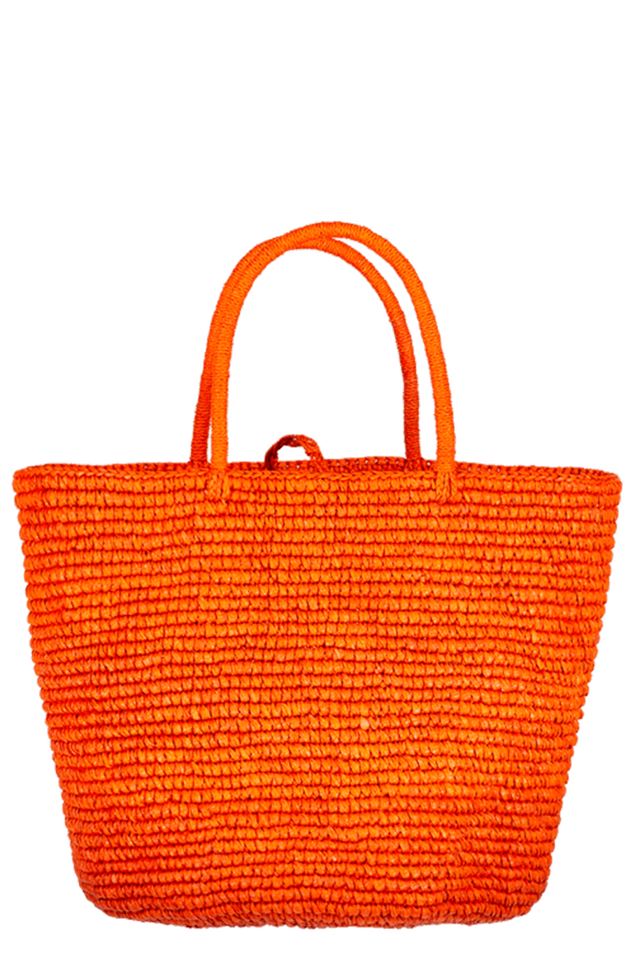 SENSI STUDIO-Maxi Woven Straw Tote-ORANGE