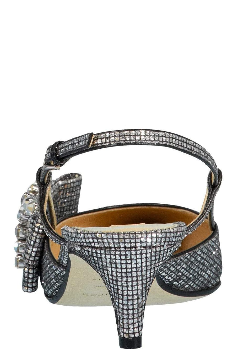 SERGIO ROSSI-Acciaio Jewel Toe Slingback Pump-