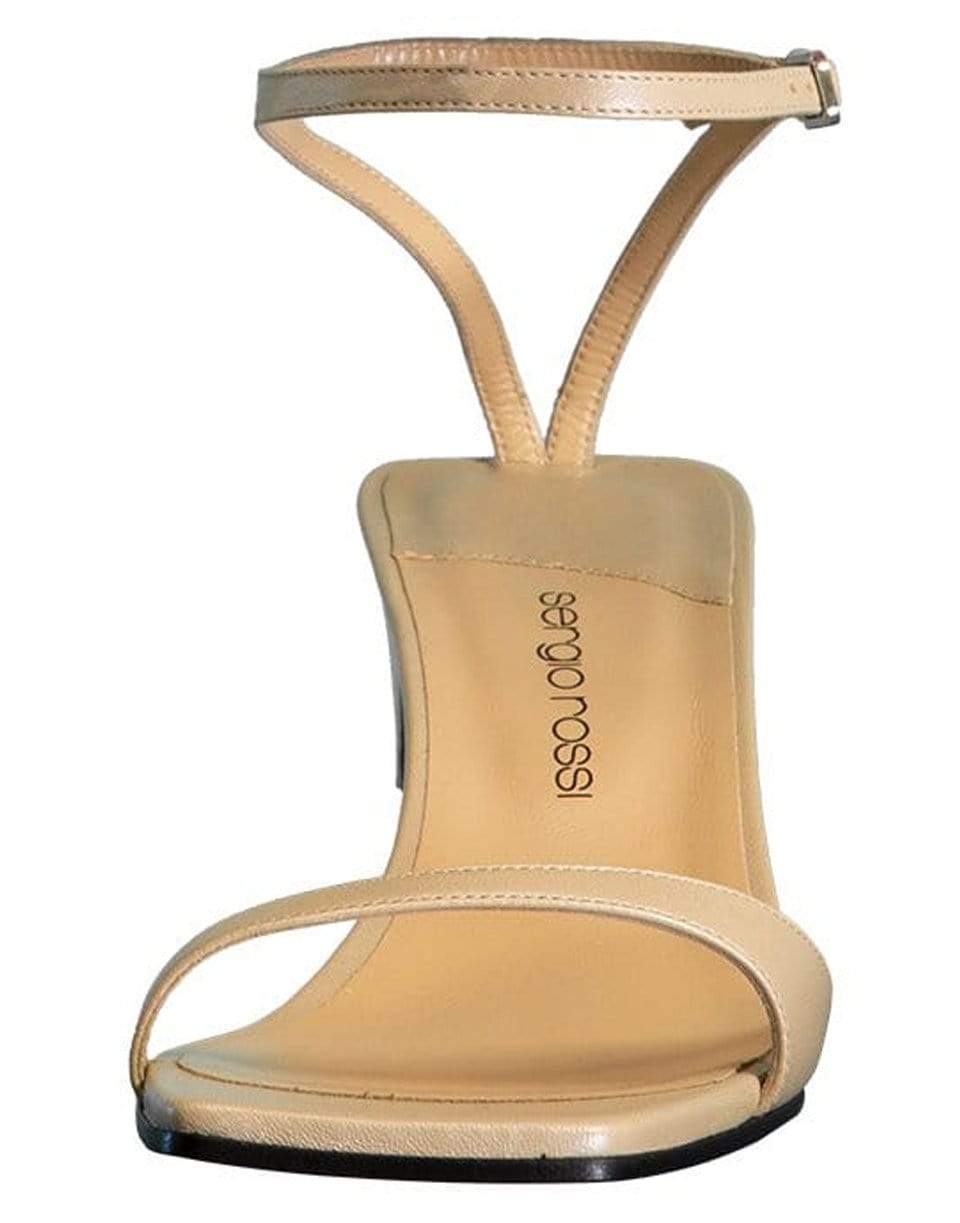 SERGIO ROSSI-Open Toe Ankle Strap Sandals-