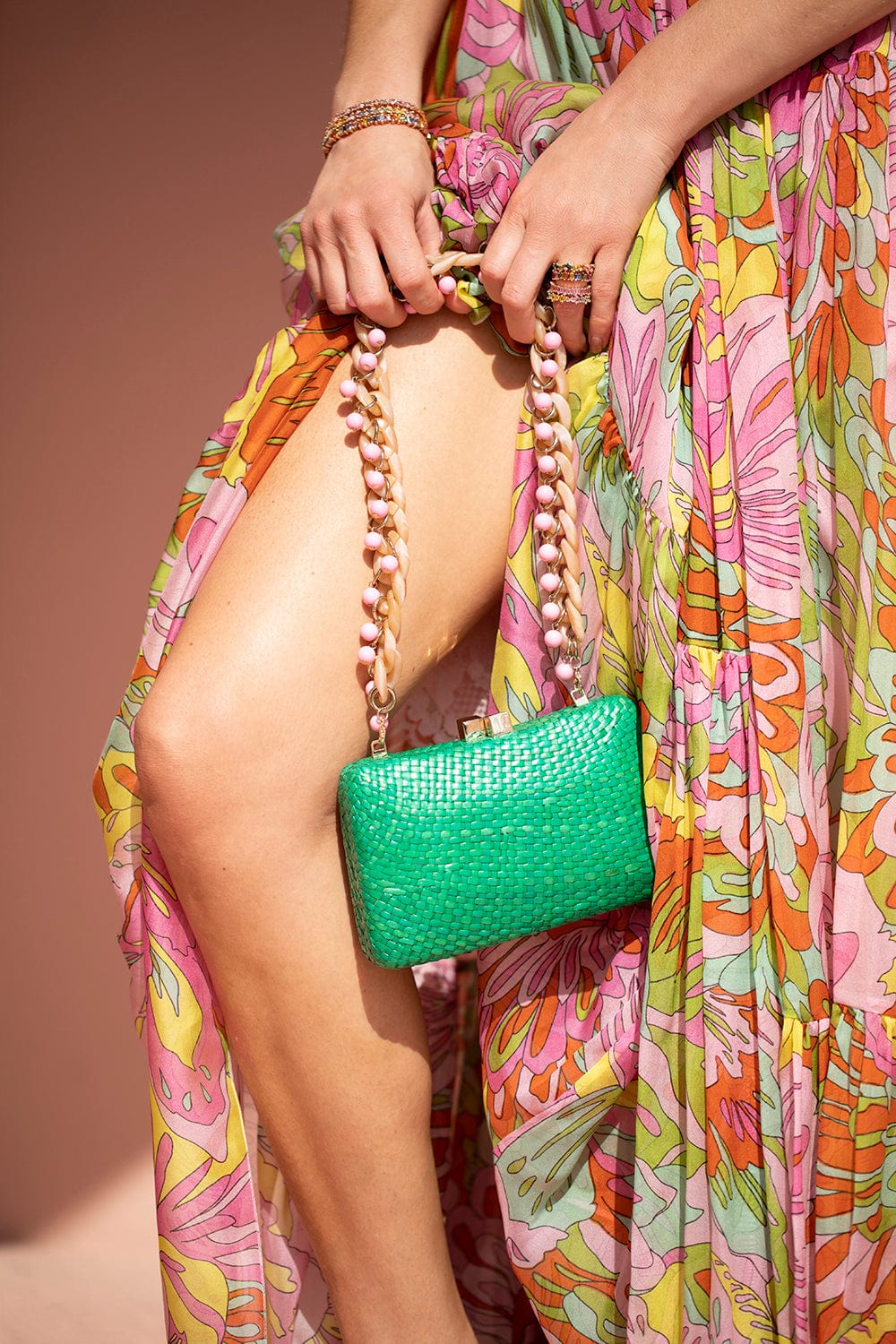 SERPUI-Charlotte Rm Clutch - Green-GREEN