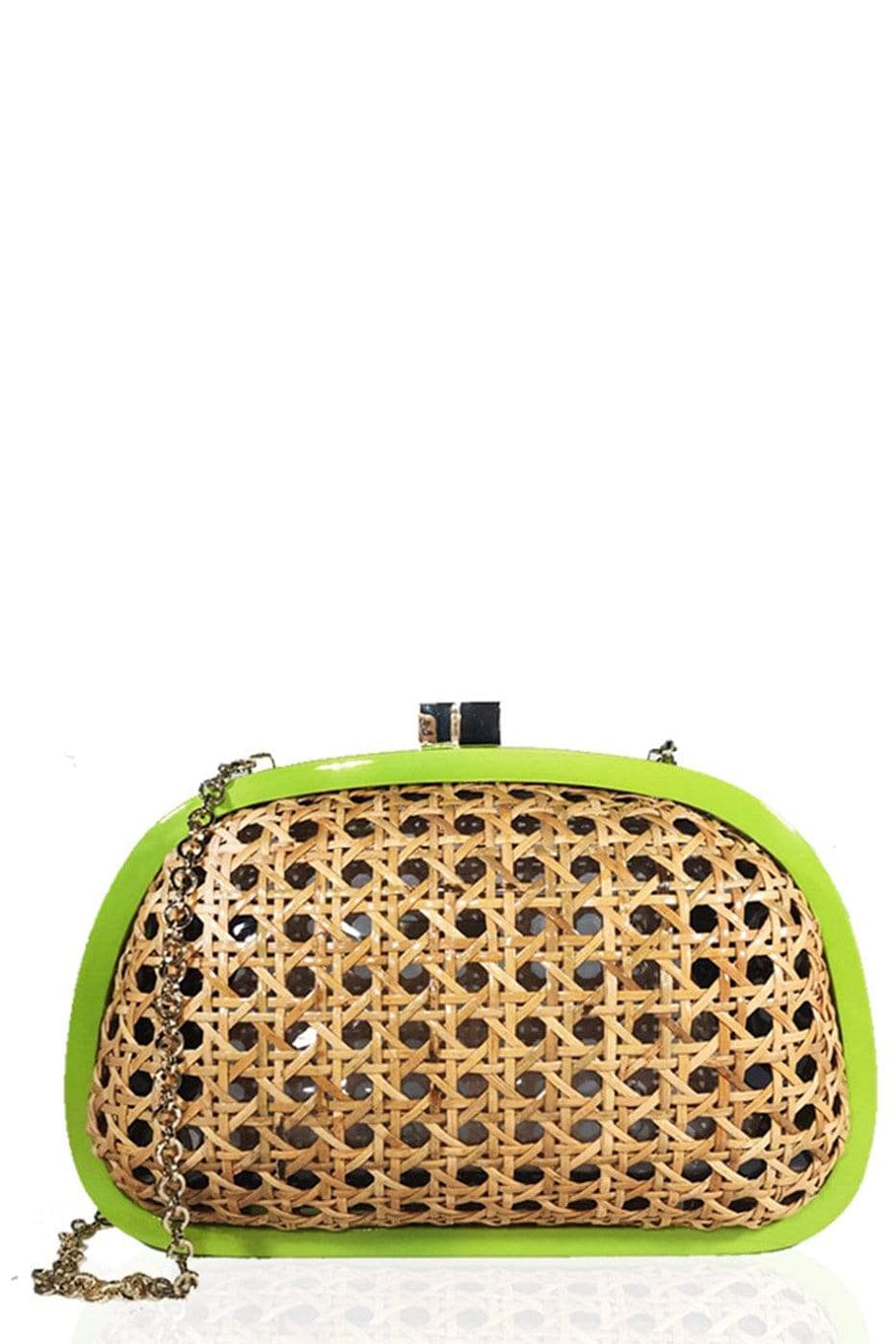 SERPUI-Mia Omlw Clutch - Lime Green-LIME GREEN