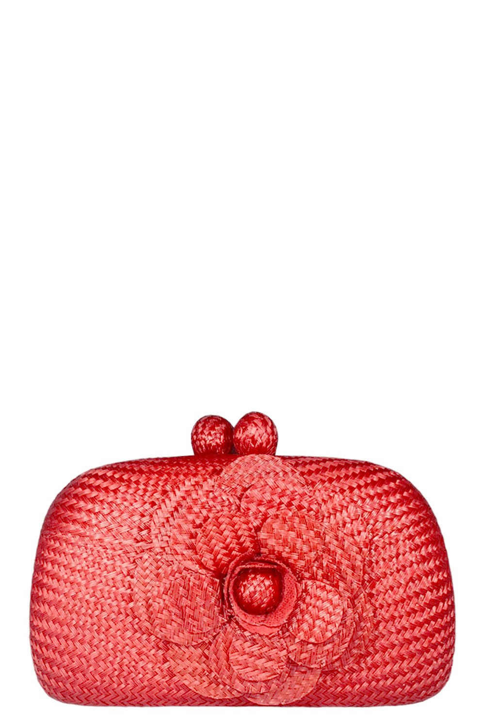 SERPUI-Mia Camelia Clutch - Orange-ORANGE
