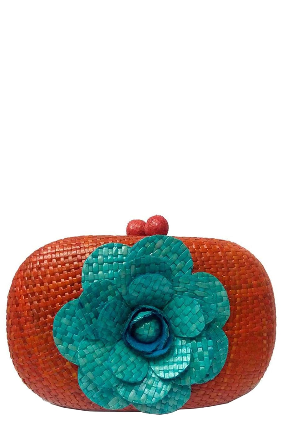 SERPUI-Flower Clutch - Orange Aqua-ORNG/AQU
