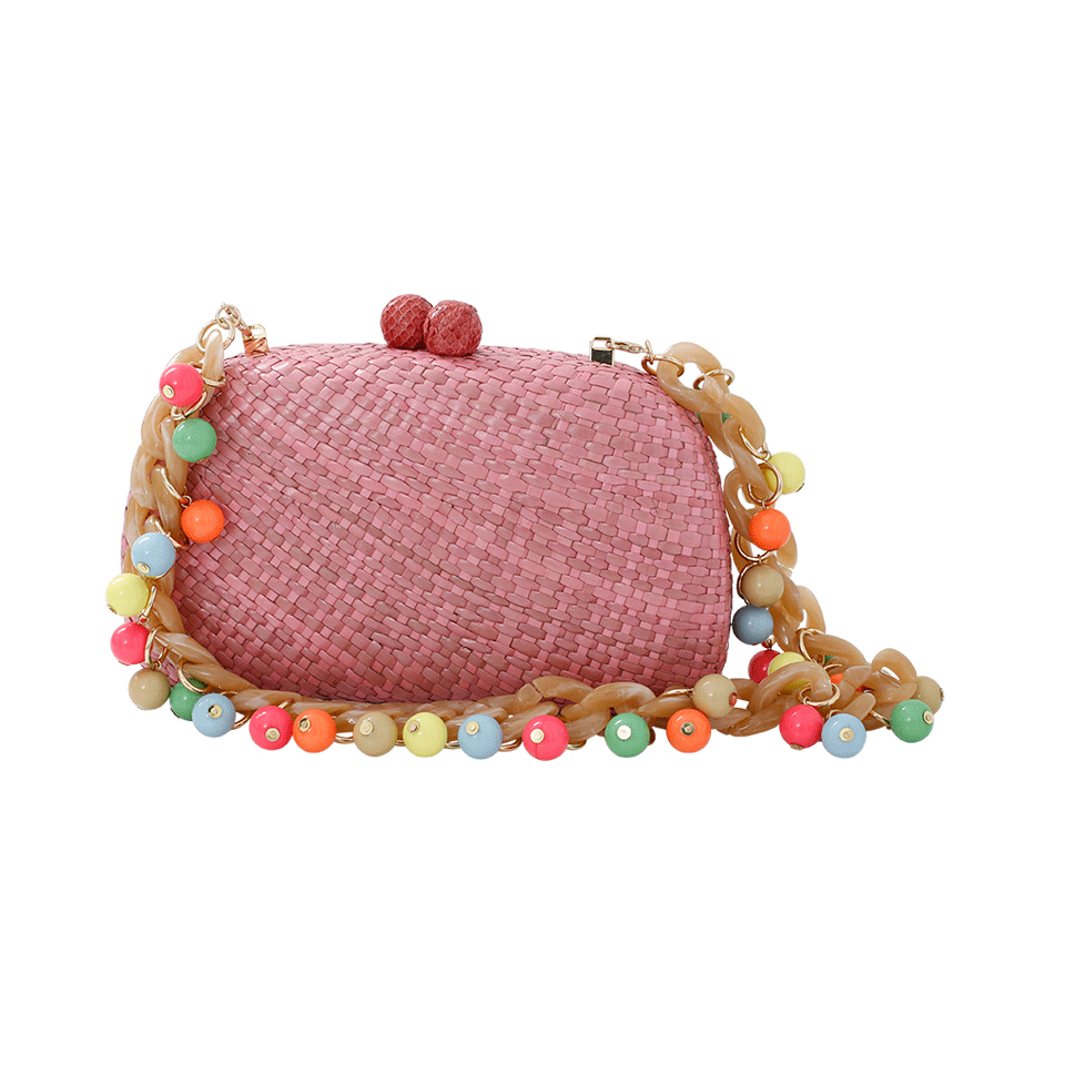 SERPUI-Mia Round Miniaudieres Clutch-PEACH