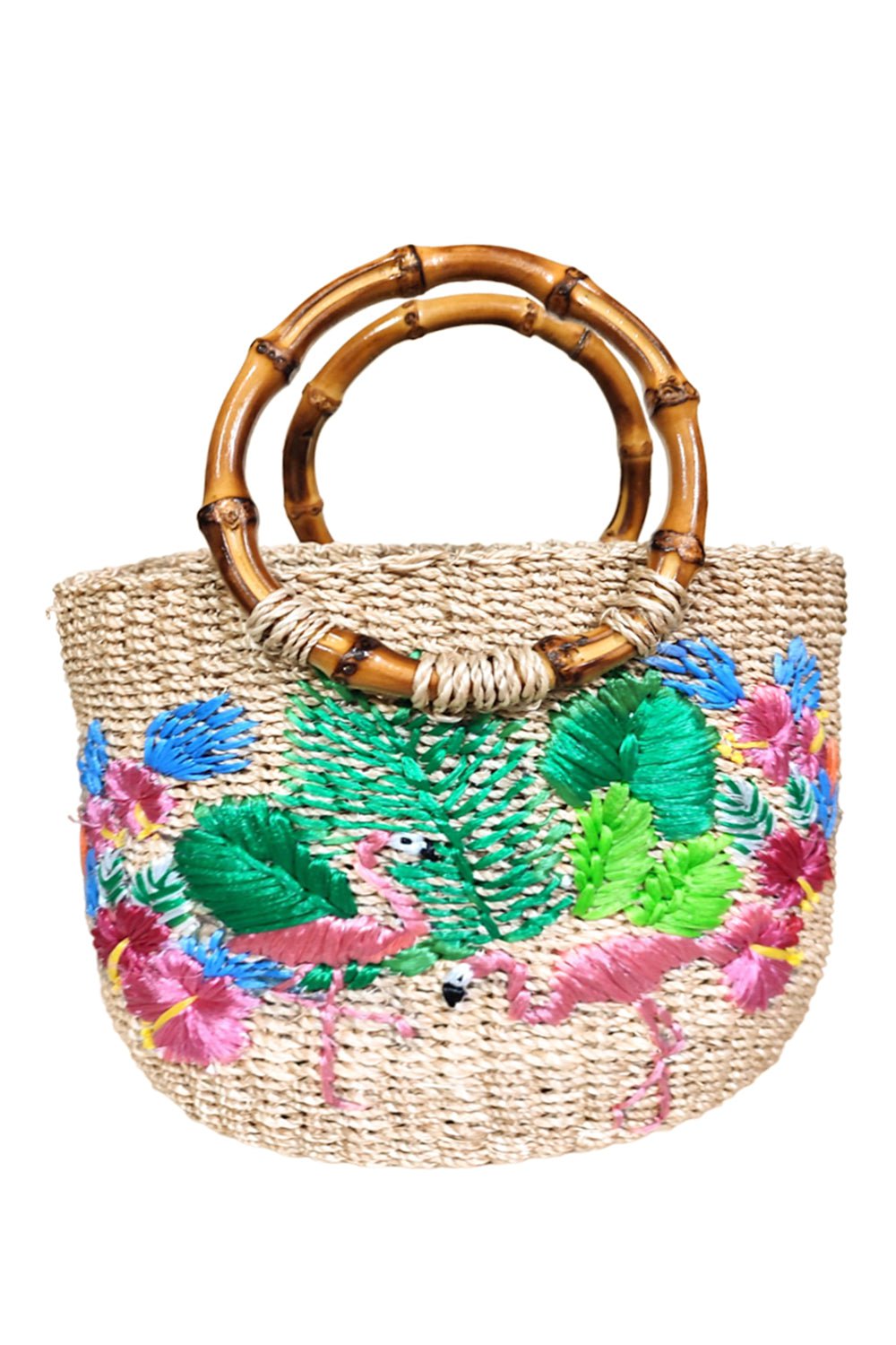 SERPUI-Dakota Flamingo Bag-NATAURAL