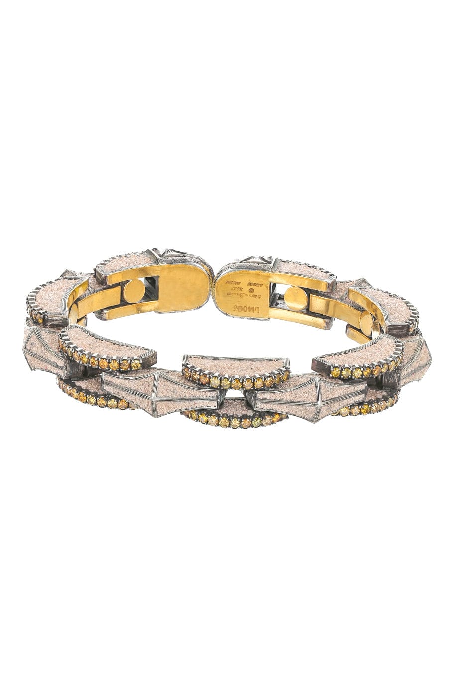 SEVAN BICAKCI-Articulated Sand Micro Mosaic Bracelet-YELLOW GOLD