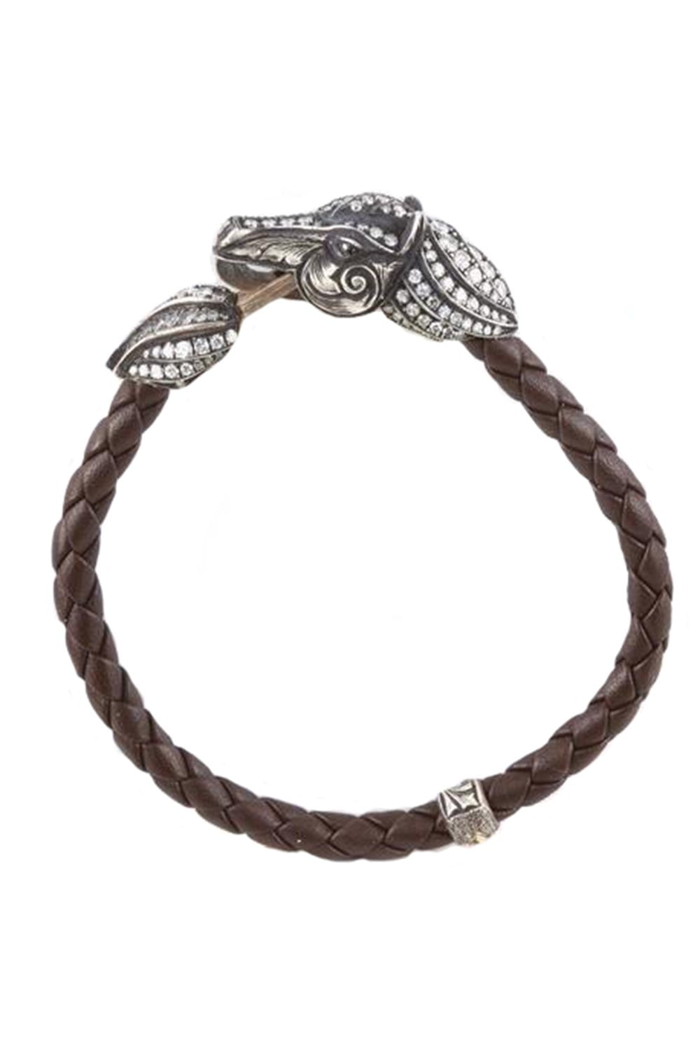 SEVAN BICAKCI-Braided Horse Bracelet-YELLOW GOLD