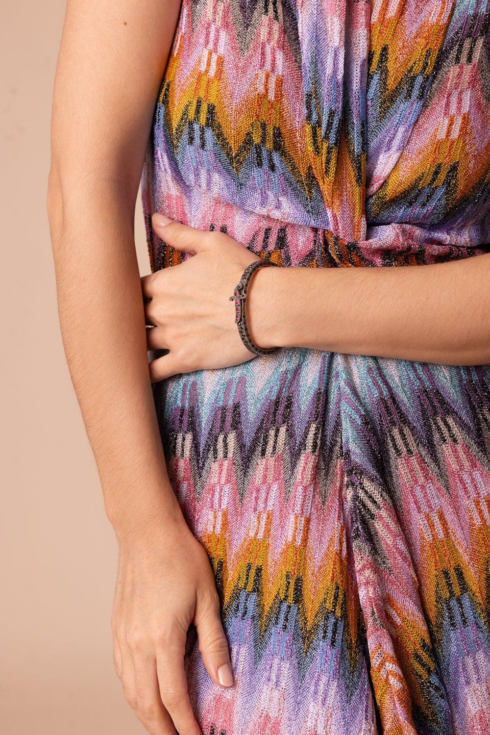 SEVAN BICAKCI-Dagger Clasp Bangle Bracelet-YELLOW GOLD