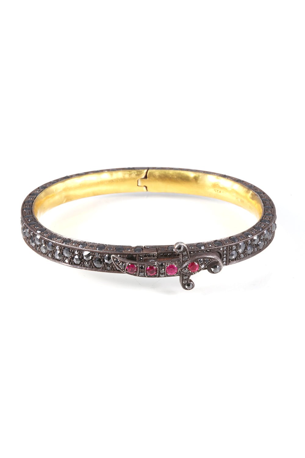 SEVAN BICAKCI-Dagger Clasp Bangle Bracelet-YELLOW GOLD