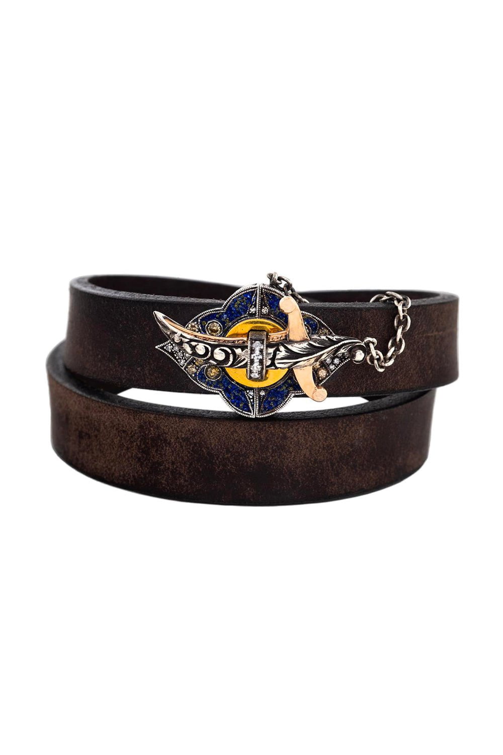 SEVAN BICAKCI-Double Wrap Lapis Bracelet-YELLOW GOLD