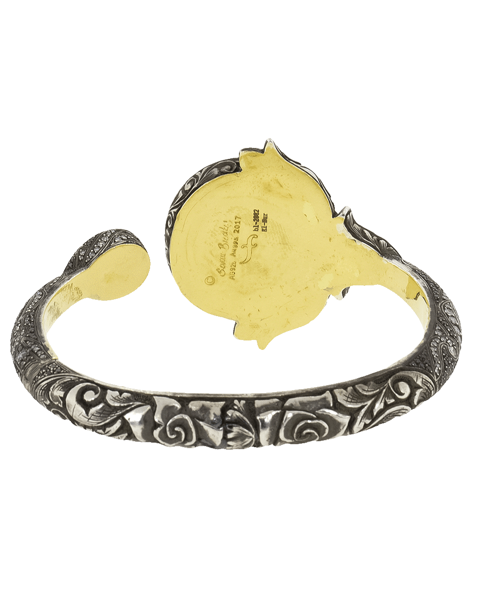 SEVAN BICAKCI-Hinged Sunflower And Diamond Bracelet-YELLOW GOLD