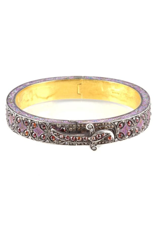 SEVAN BICAKCI-Lavender Haze Micro Mosaic Bangle-YELLOW GOLD