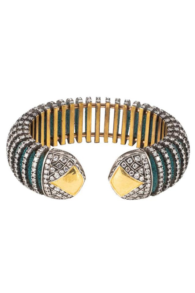 SEVAN BICAKCI-Ombre Caterpillar Cuff-YELLOW GOLD
